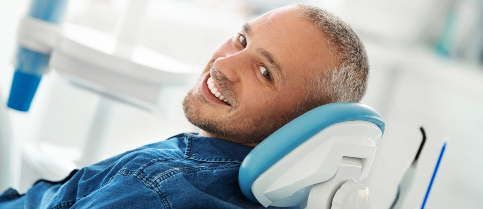 smiling orthodontics patient background